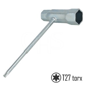 13mm x 19mm T27 Torx end Spark Plug Spanner